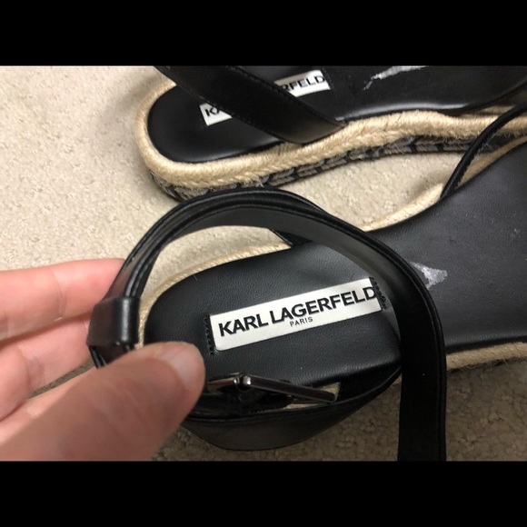 Karl Lagerfeld 8.5 wedge sandals - Picture 7 of 8
